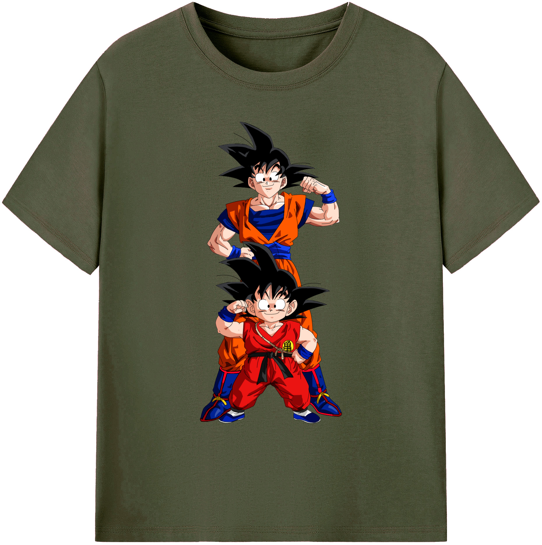 （画像用） ドラゴンボール 孫悟空（そん ごくう）Son Goku カカロット DRAGON BALL Kakarotto 綿100％ メンズ半袖Tシャツ｜肌触りやわらか＆通気性